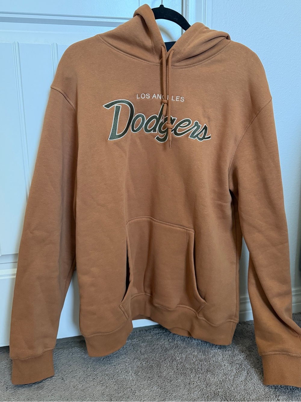 New Era Los Angeles Dodgers Hoodie - Mustard Yellow and Forrest Green